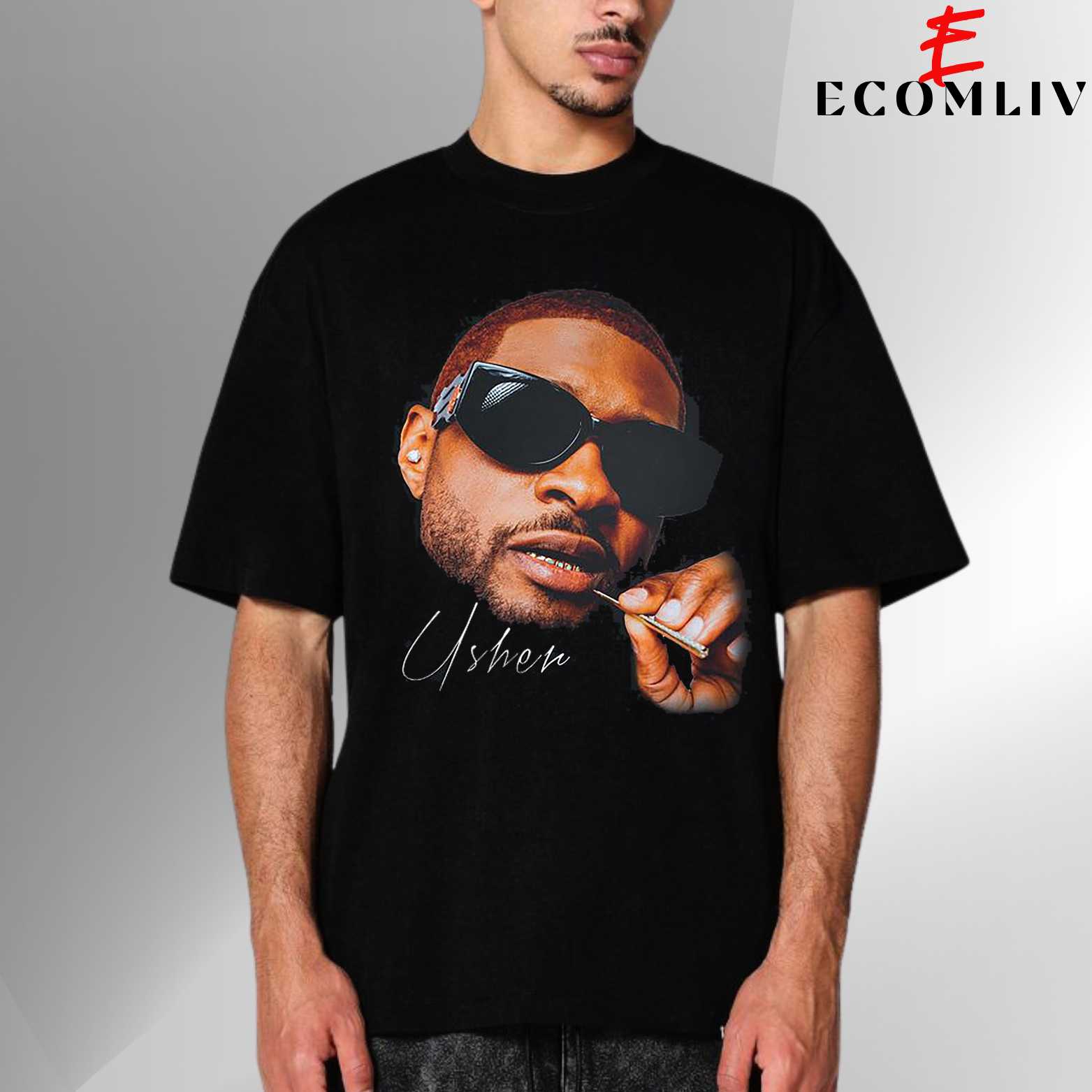 Usher World Tour T-Shirt, Unisex Concert Merch Tee, R&b Music Top